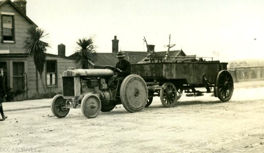Fordson Tractor with Water Cart, 1924