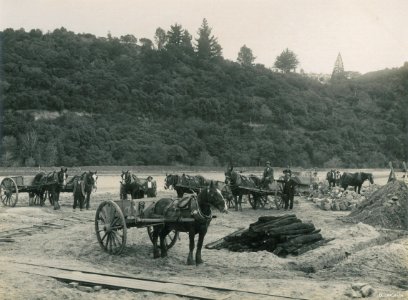 Construction of the New Zealand & South Seas Exhibition, Logan Park 1924-1925