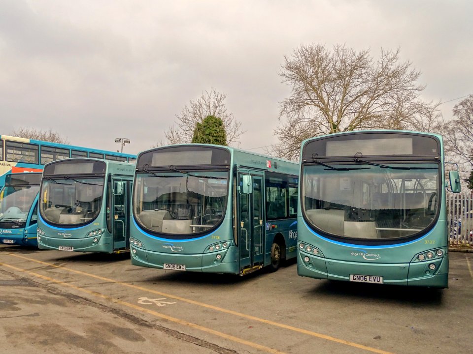The Kings Hill Connect Buses at New Enterprise Coaches