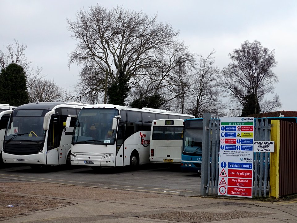 New Enterprise Coaches back home in their Tonbridge Coach Yard after a move to the Hop Farm Paddock Wood.