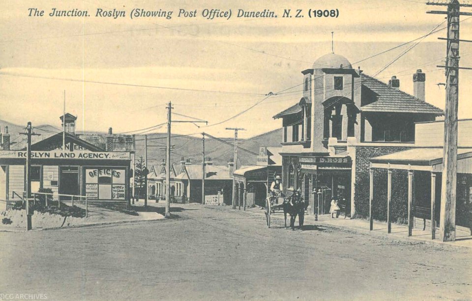 The Junction, Roslyn (showing Post Office) 1908