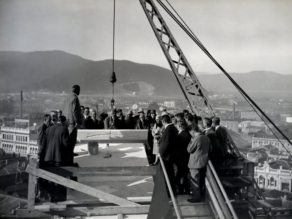 Coping Stone Ceremony, 6 April 1929