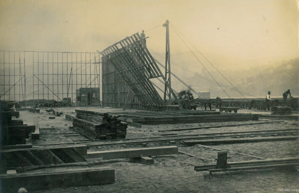 Construction of the New Zealand & South Seas Exhibition, Logan Park 1924-1925