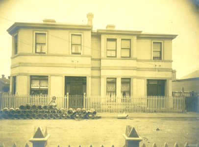 Mrs Munro's Grocery Shop 1913, corner of Atkinson and Melbourne Street, South Dunedin