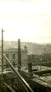 Town Hall Construction, 1928 photo
