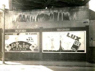 View of Wall Overbridge, Main South Road, 1935