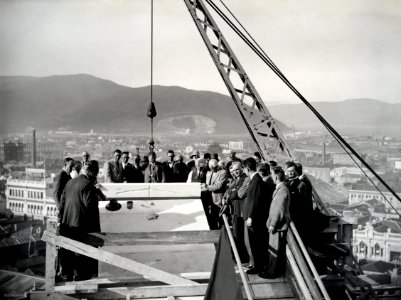 Coping Stone Ceremony, 6 April 1929