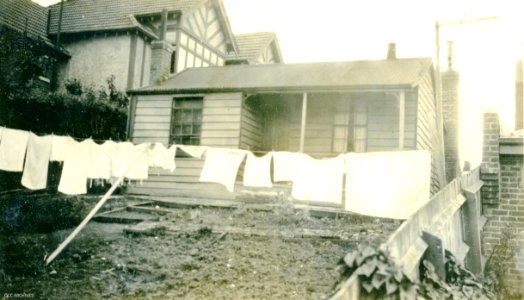 Washing Day at 215 High Street, Dunedin 1928 photo
