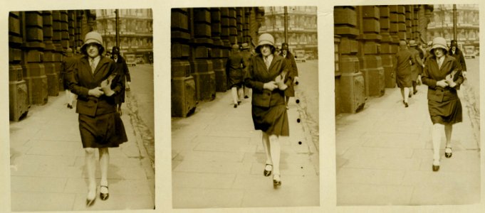 Photograph of members of the public, Willis Street, Wellington, 1930
