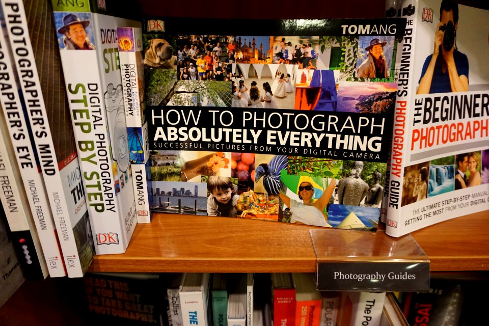 Waterstones Bookstore Maidstone. How to photograph books on photography.