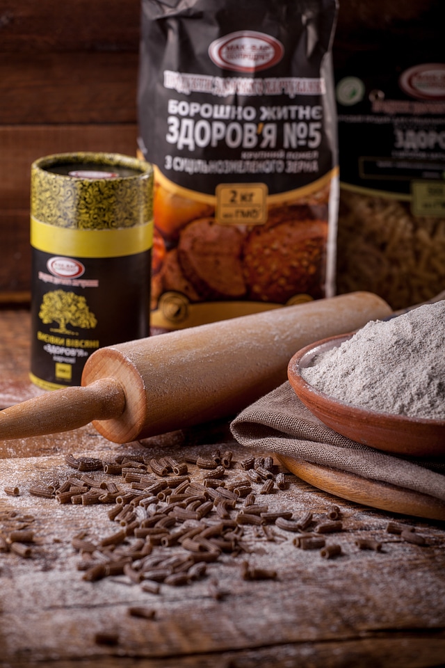 Table of products natural products home baking