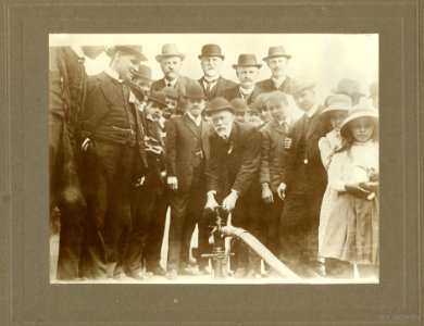 Turning on the water in Ravensbourne c1914