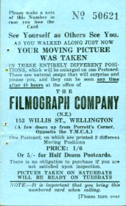 Filmograph Company advertisement, Wellington, c1930