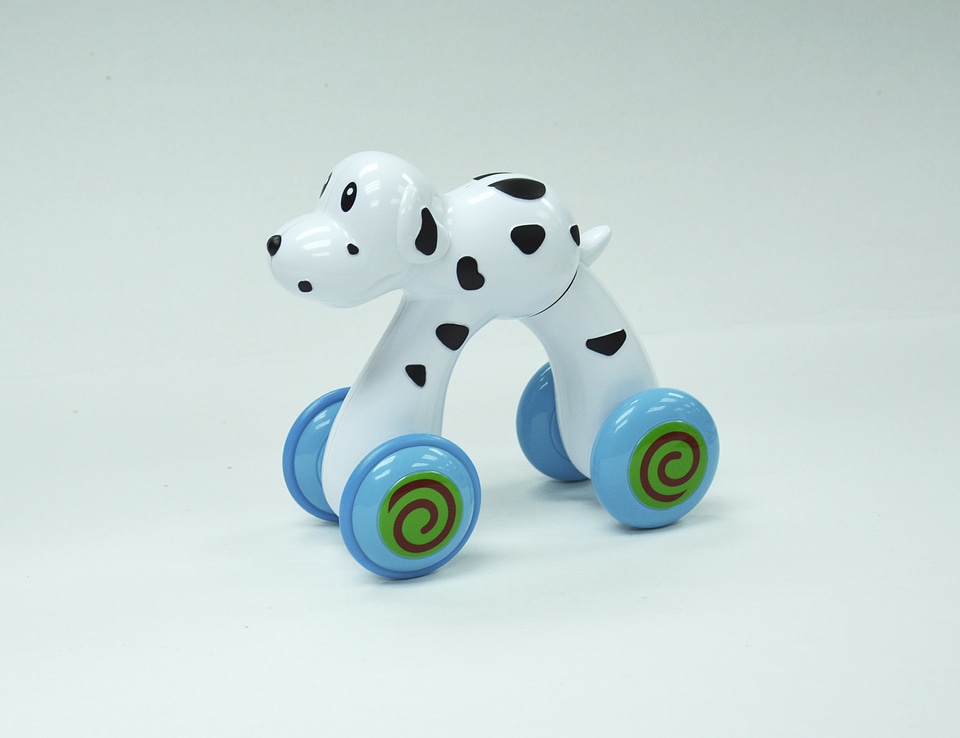 Toy dog puppy dog car