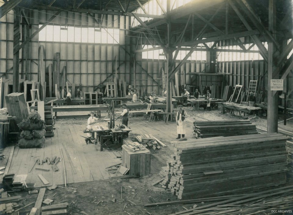 Construction of the New Zealand & South Seas Exhibition, Logan Park 1924-1925