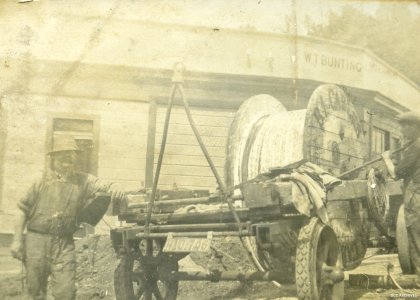 Cable Laying - corner Taier and Helensburgh Road, c1920