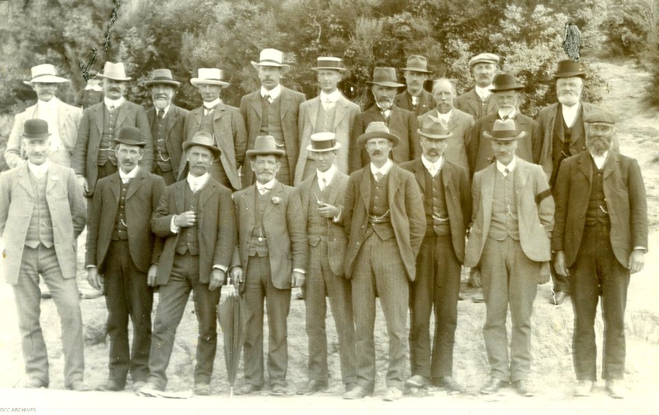 Bruce and Taieri County Council members at the Opening of the Taieri Mouth Bridge
