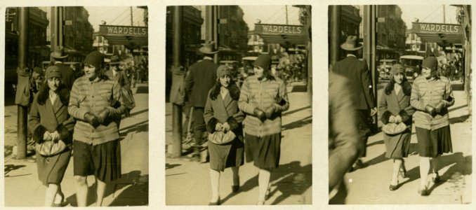Photograph of members of the public, Willis Street, Wellington, 1930