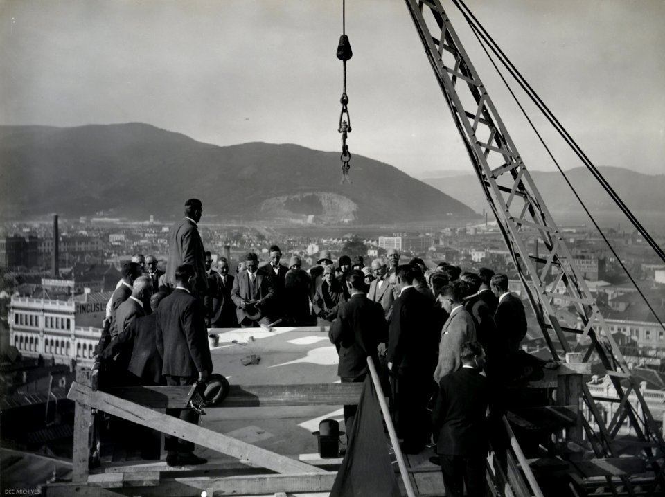 Coping Stone Ceremony, 6 April 1929