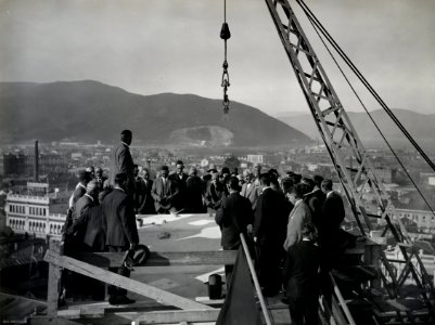 Coping Stone Ceremony, 6 April 1929