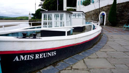 The Amis Reunis (Reunited Friends) The Stone Boat Portmeirion Village. I have been on many a voyage and never once felt seasick! A fantastic boat. A great way to see the world.