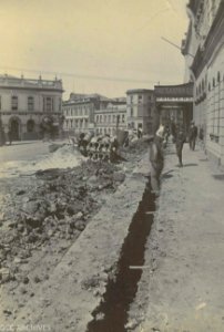 Cable Laying in Manse and Princes Street c1910