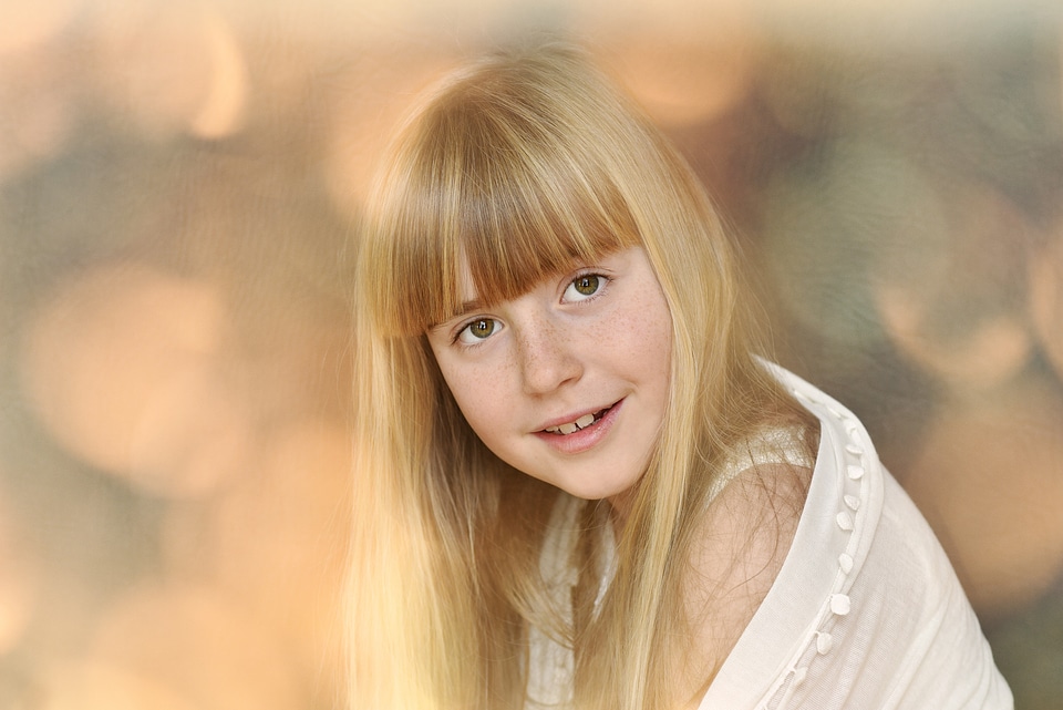 Long hair pretty portrait