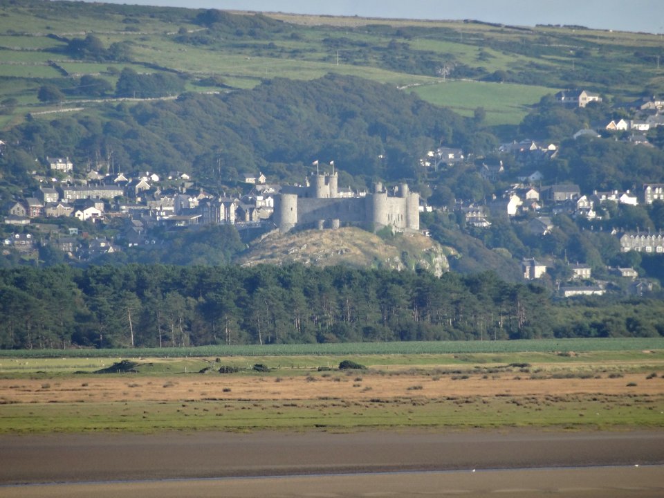 HARLECH CASTLE FROM PORTHMADOG