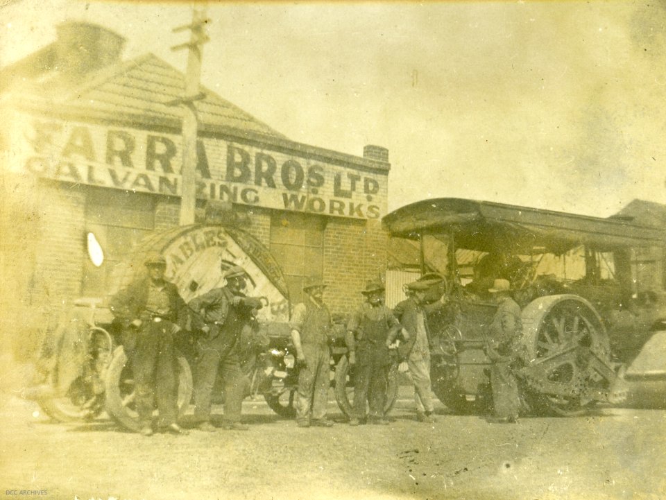Cable Laying - Main South Road, c1920