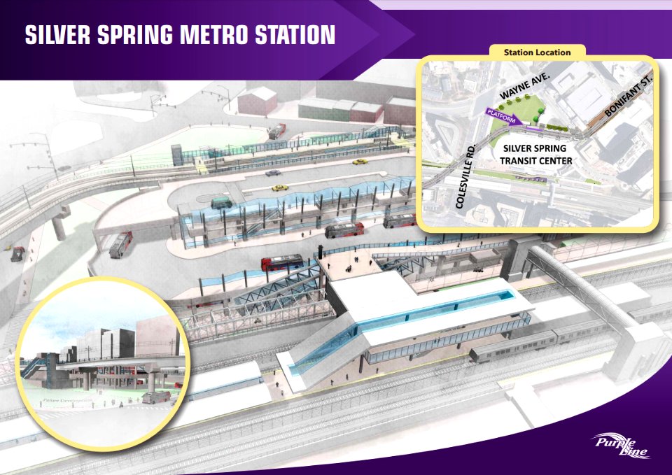 Silver Spring station rendering