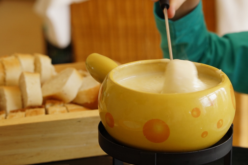 Cheese fondue switzerland specialty