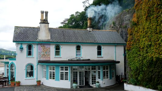 Portmeirion Hotel (the old people’s home from the prisoner” Interior views as well.