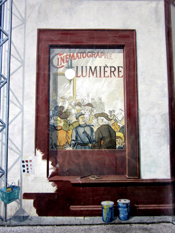 Le mur peint du cinéma