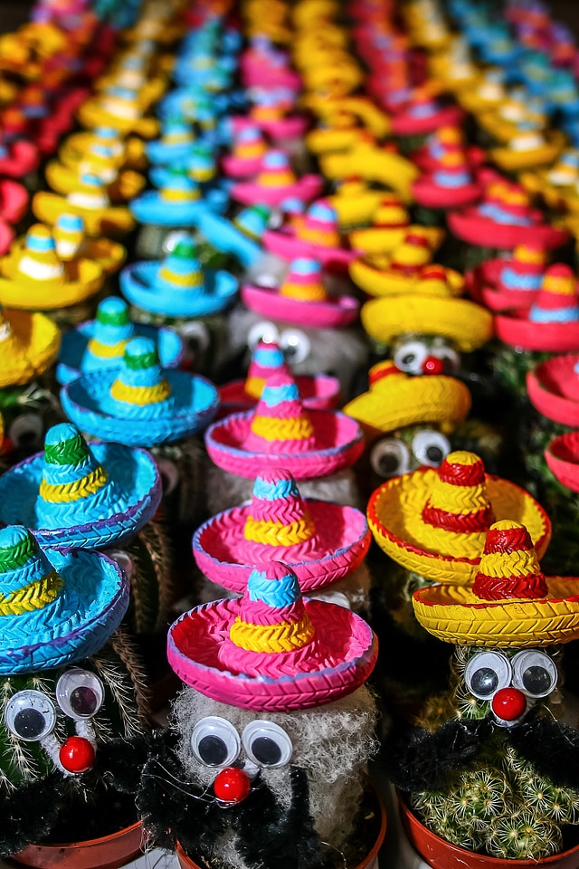 Colorful color sombrero