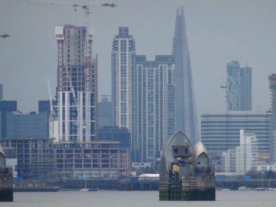 THAMES BARRIER AND SHARD photo