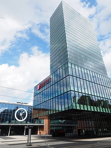 Glass facade facade tower