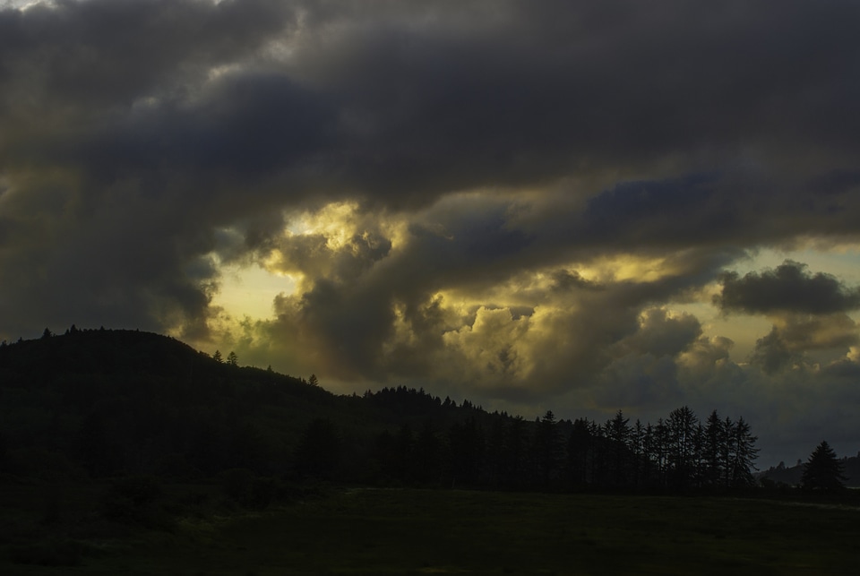 Dark storm clouds dramatic