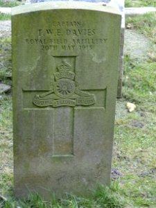 CaptainDAVIES, T W EDied 20/05/1918Royal Field Artillery