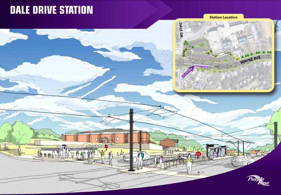 Dale Drive station rendering