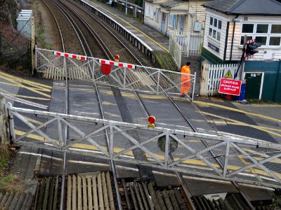 East Farleigh Level Crossing. Still operated the old fashioned way! 😀 photo