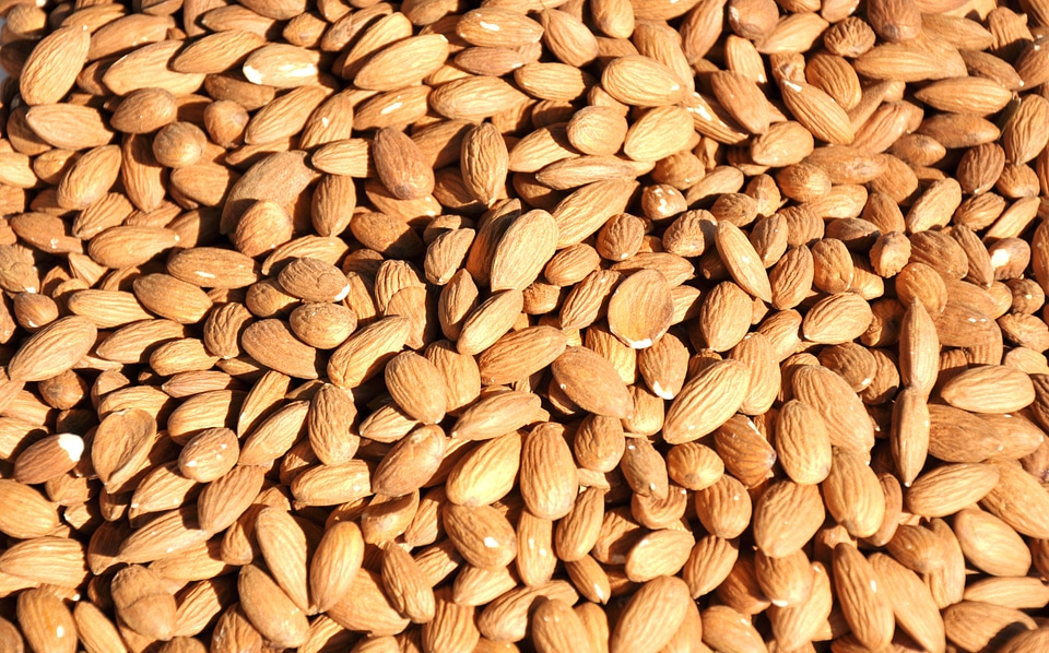 Seeds skinless almonds food