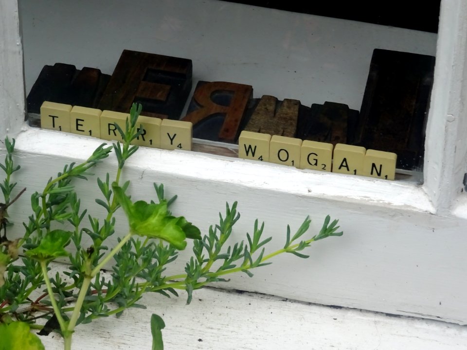 RIP TERRY WOGAN IN SCRABBLE TILES
