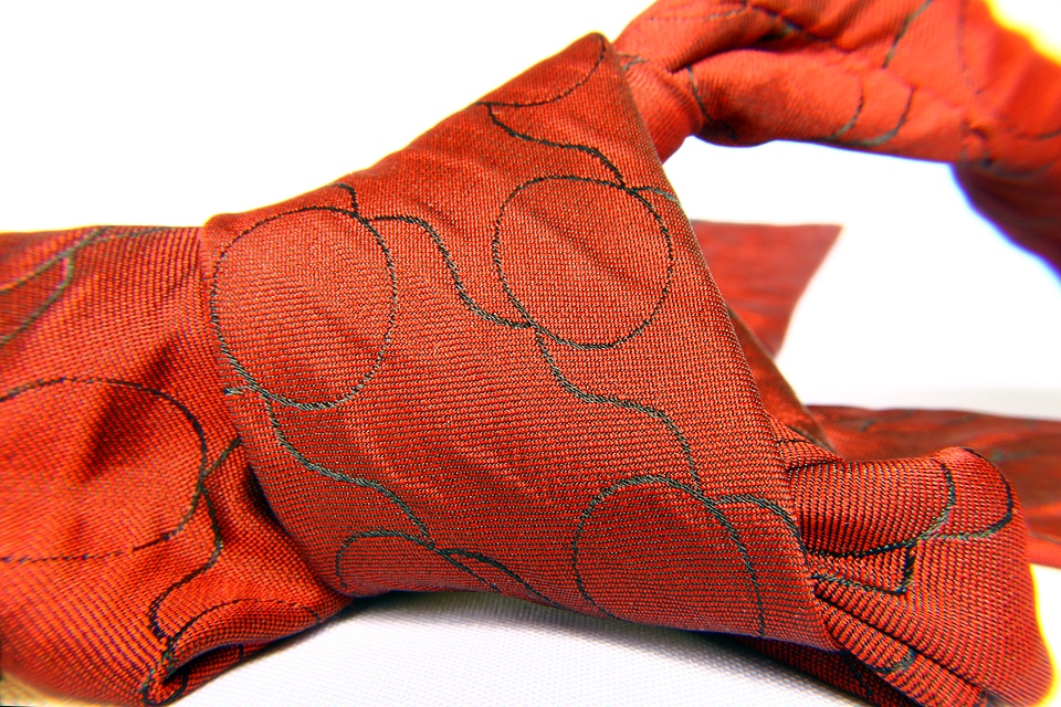 Red tie ornament clothing