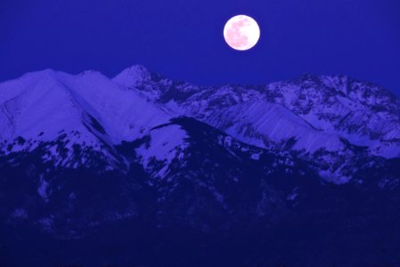 Moonrise Over Blanca Peak photo