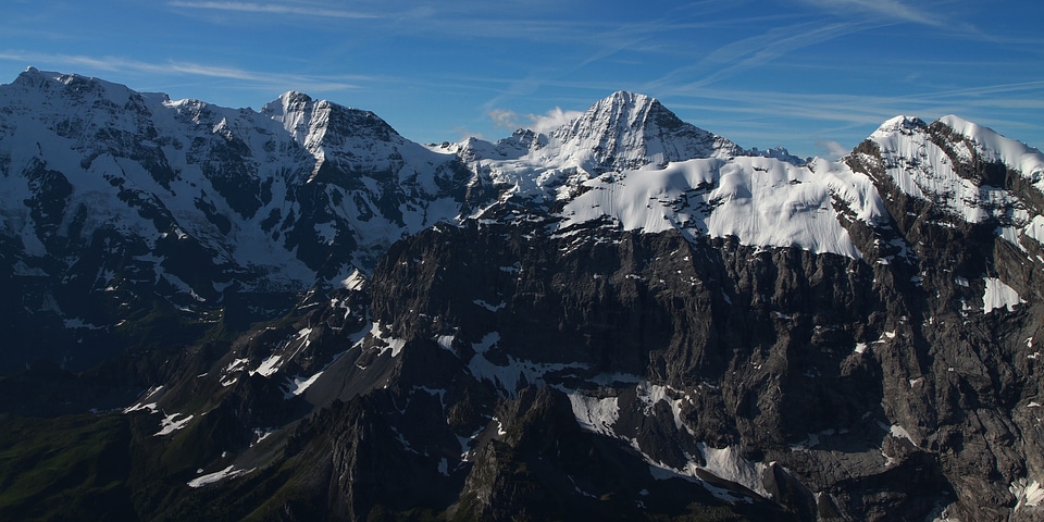 Murren switzerland mountains snow photo