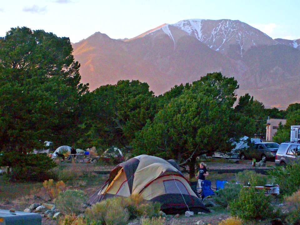 Campsite in Pinon Flats Campground
