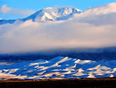 Snowy Dunes and Mount Herard