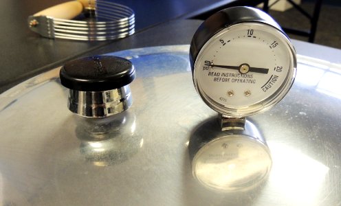 Lid of pressure canner photo