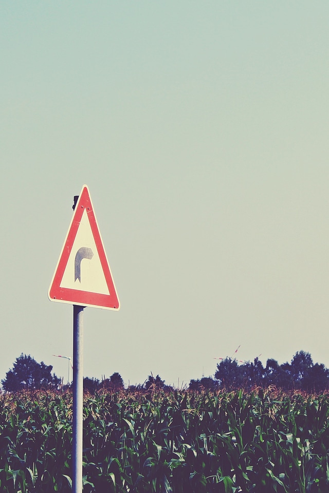 Shield road traffic sign