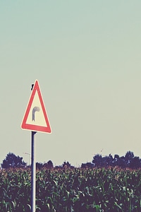 Shield road traffic sign photo